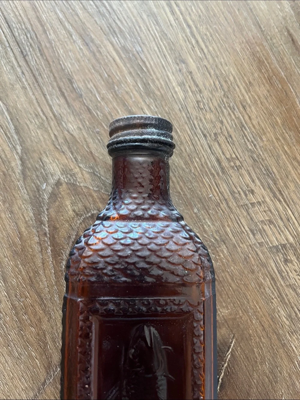 Vintage Fish Motif Decorative Bottle - Home Accents